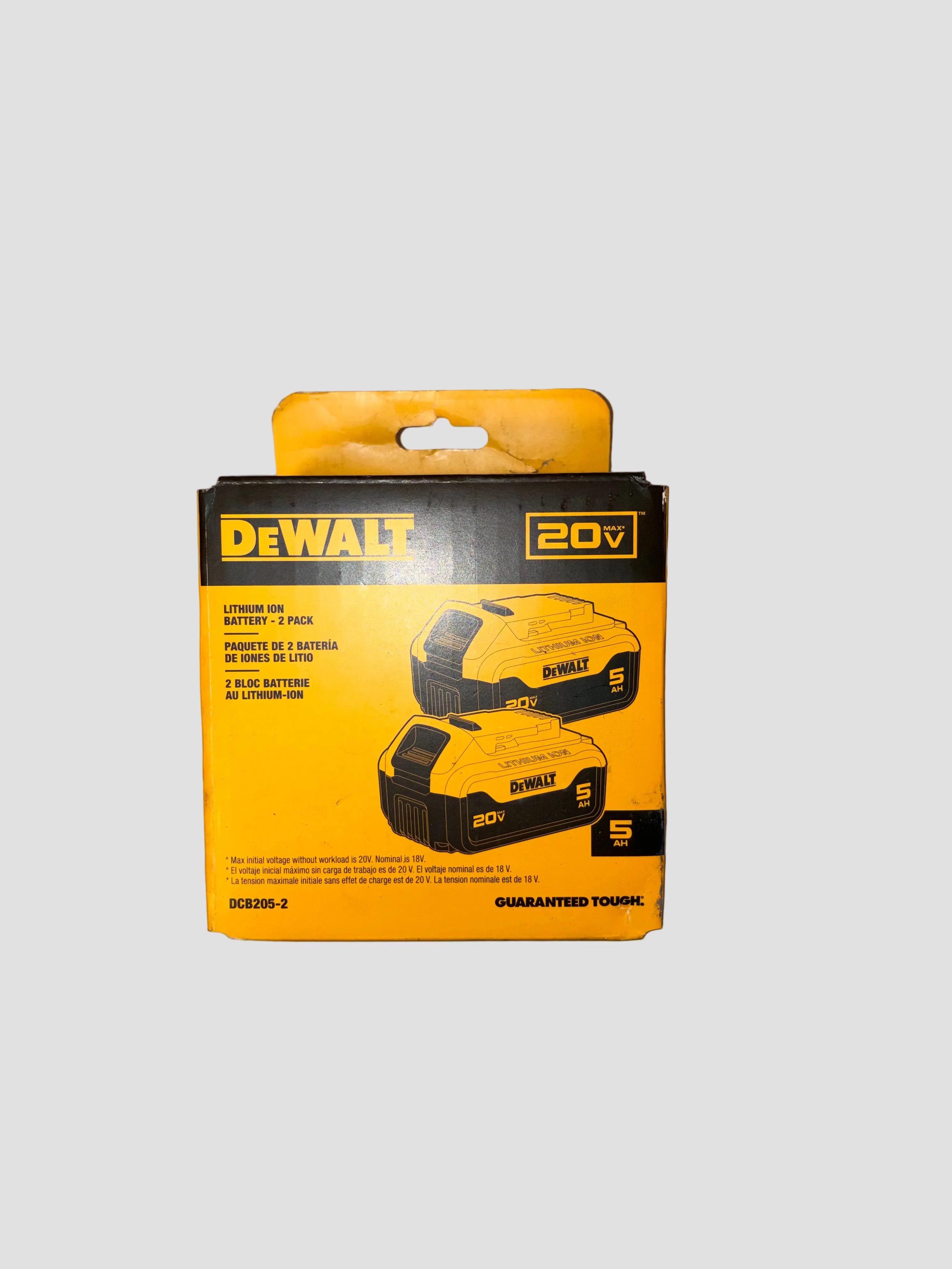 Yellow and black battery box