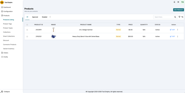 Prerequisite: Complete Product Setup